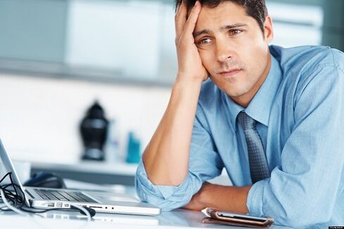 Stress is the cause of prostatitis