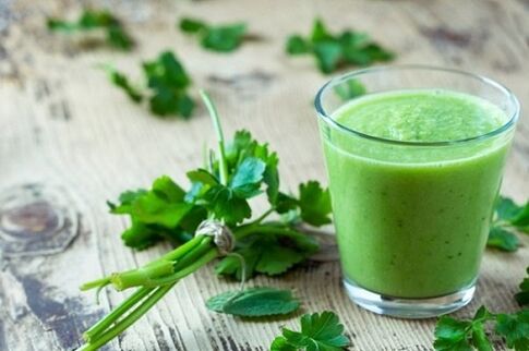 Parsley juice restores difficulty urinating due to prostatitis