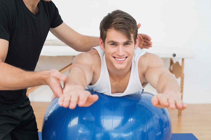 Ball exercises for prostatitis