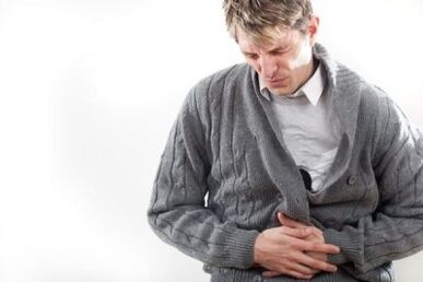 lower abdominal pain in men with prostatitis
